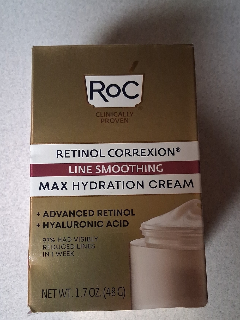 BNIB ROC Retinol Correxion Line Smoothing Max Hydration Cream 1.7oz